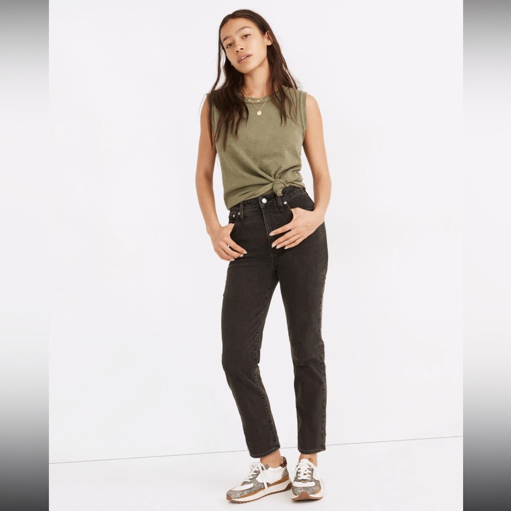 Black Denim Madewell Jeans | The Curvy Perfect Vintage Jean